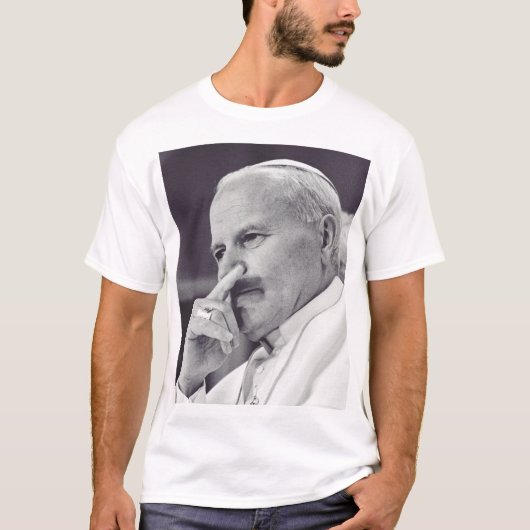 Sint Jan Paulus II de Grote Communicator Schone Ku T-shirt (Voorkant)