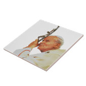 Sint Jan Paulus II De Grote Communicator Schone Ku Tegeltje (Zijkant)