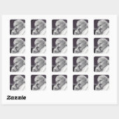 Sint Jan Paulus II De Grote Communicator Schone Ku Vierkante Sticker (Vel)