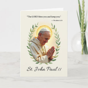 Sint Jan Paulus II Gods Vrede en Zegeningen Kaart