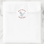 Sint-Jans wijnstickers Ronde Sticker (Tas)