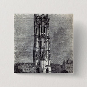 Sint-jansbrood-Boucherie Vierkante Button 5,1 Cm