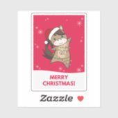 Sint-jansbrood met paarse Pony Sticker (Vel)