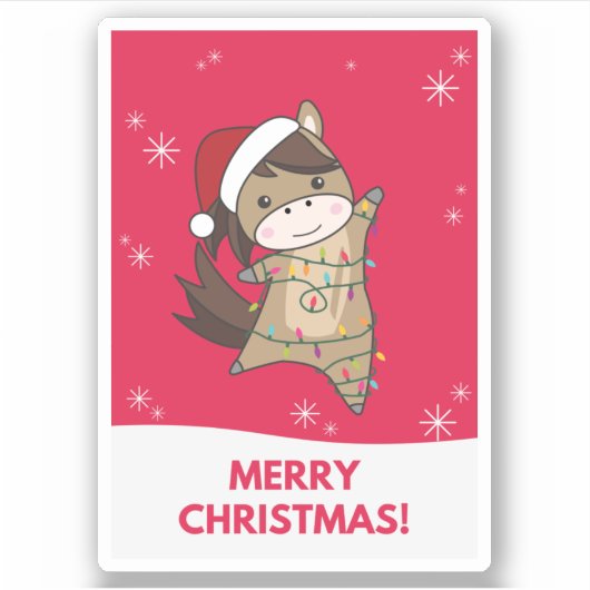 Sint-jansbrood met paarse Pony Sticker (Voorkant)