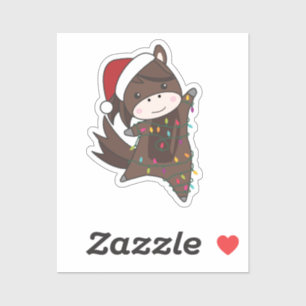 Sint-jansbrood met paarse Pony Sticker