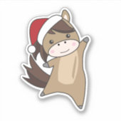 Sint-jansbrood met paarse Pony Sticker (Voorkant)