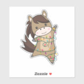 Sint-jansbrood met paarse Pony Sticker (Vel)