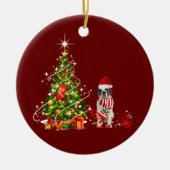 sint-jansbrood met Pet kerst Keramisch Ornament (Voorkant)