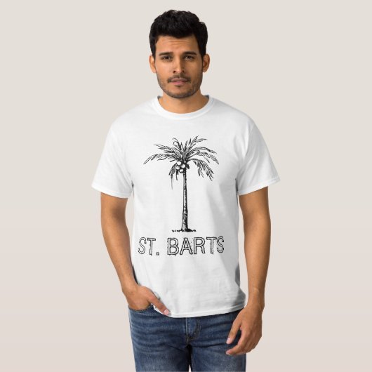Sint-jansbrood met zwart-wit design t-shirt (Voorkant volledig)