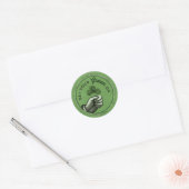 sint-jansbrood Sint-Patrick's Dag Groen groen op Ronde Sticker (Envelop)