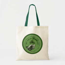  sint-jansbrood Sint-Patrick's Dag Groen groen op Tote Bag