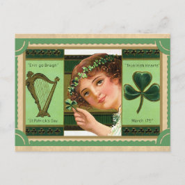  sint-jansdag Shamrock Erin Go Bragh Briefkaart