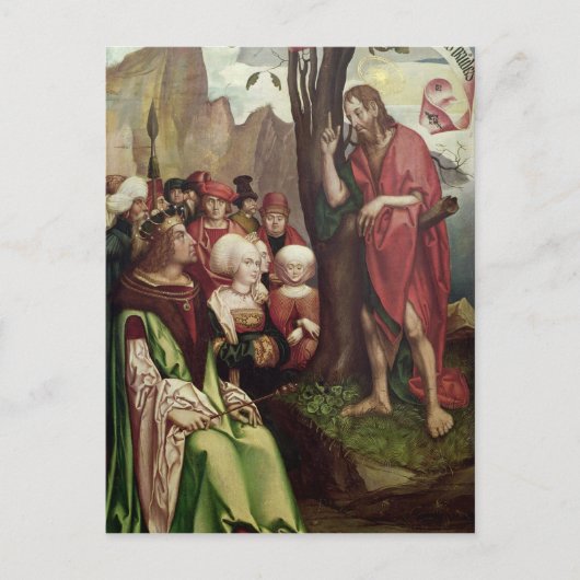 Sint-janskruid de borstpreken voor Herod Briefkaart (Voorkant)