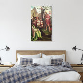 Sint-janskruid de borstpreken voor Herod Canvas Afdruk (Insitu (Slaapkamer))