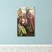 Sint-janskruid de borstpreken voor Herod Canvas Afdruk (Insitu (Houten vloer))