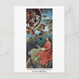 sint-janskruid de Evangelist , patmos van Hans Mem Briefkaart