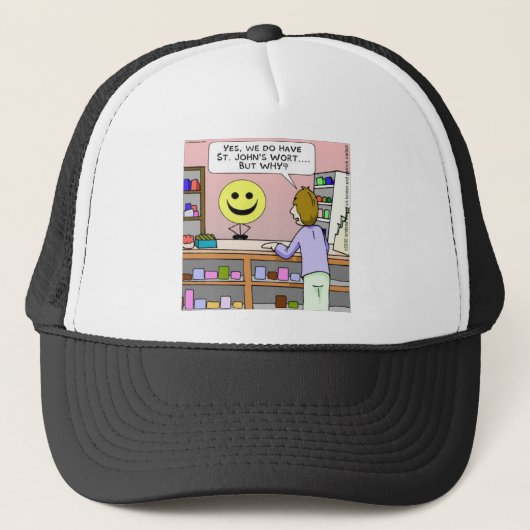 Sint-Janskruid Rick London Grappig Trucker Pet (Voorkant)