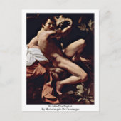 sint-janskruid van Michelangelo da caravaggio Briefkaart (Voorkant)
