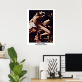 sint-janskruid van Michelangelo da caravaggio Poster (Thuiskantoor)