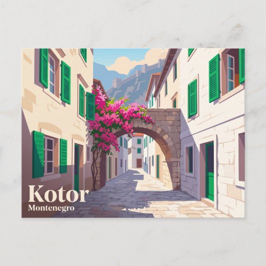 Sint-Janssteeg Montenegro Briefkaart (Voorkant)