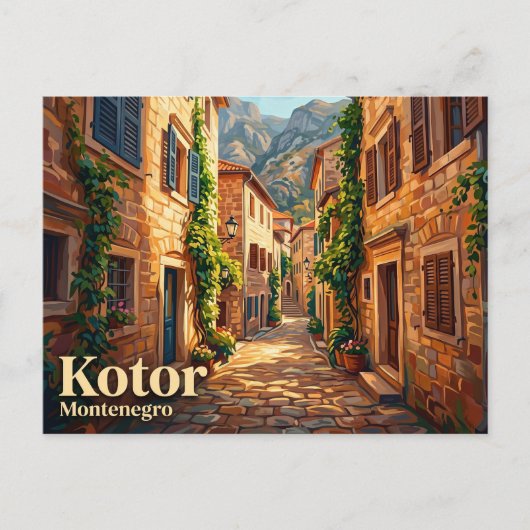 Sint-Janssteeg Montenegro Briefkaart (Voorkant)