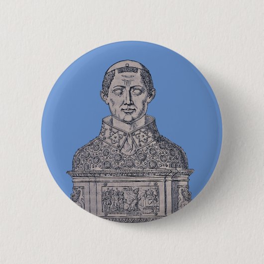Sint-Januaris, bisschop van Benevento - Schone Kun Ronde Button 5,7 Cm (Voorkant)
