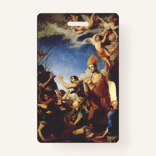 Sint Januarius Bisschop van Benevento Badge (Voorkant)