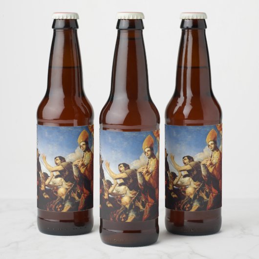 Sint Januarius Bisschop van Benevento Bier Etiket (Flessen)