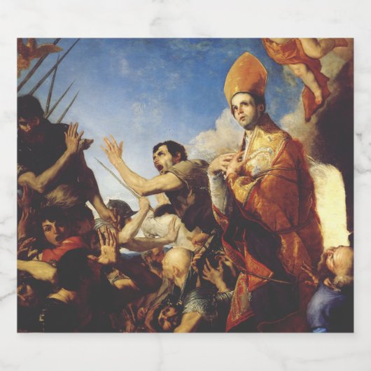 Sint Januarius Bisschop van Benevento Bier Etiket (Enkel label)