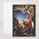 Sint Januarius Bisschop van Benevento Feestdagenkaart (Voorkant / Achterkant)