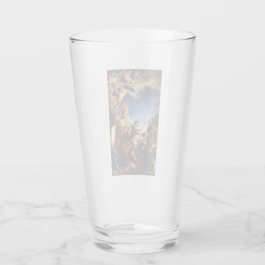 Sint Januarius Bisschop van Benevento Glas (Achterkant)