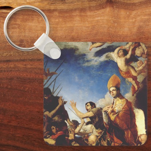 Sint Januarius Bisschop van Benevento Sleutelhanger (Voorkant)