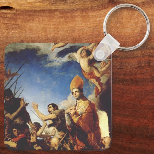 Sint Januarius Bisschop van Benevento Sleutelhanger (Achterkant)