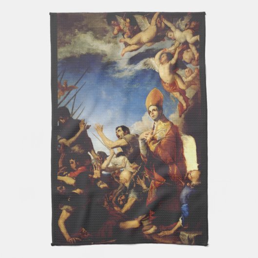 Sint Januarius Bisschop van Benevento Theedoek (Verticaal)