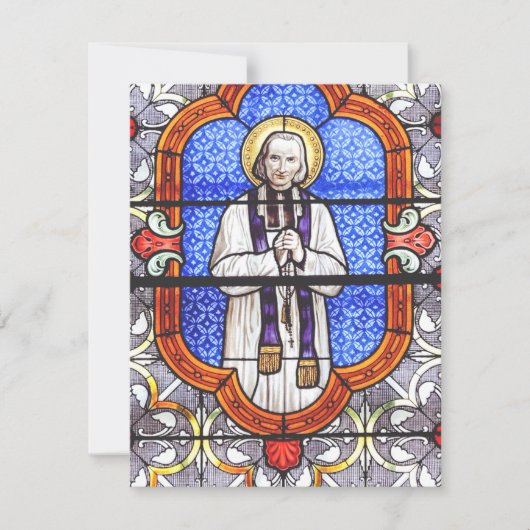Sint Jean Vianney Premium Zielsgids Kunstprint (Voorkant)