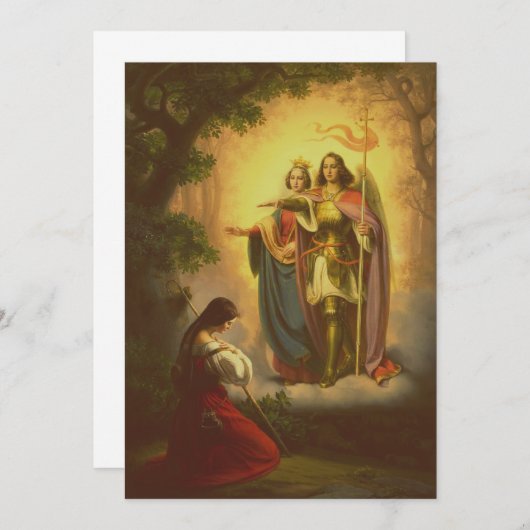 Sint Jeanne d'Arc Kaart (Voorkant / Achterkant)