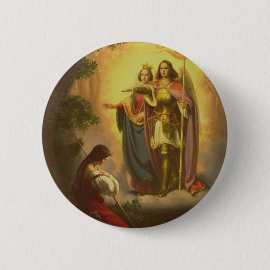 Sint Jeanne d'Arc Ronde Button 5,7 Cm (Voorkant)
