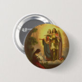 Sint Jeanne d'Arc Ronde Button 5,7 Cm (Voorkant /achterkant)