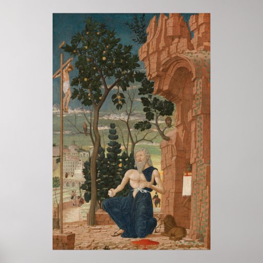 Sint-Jerome - Andrea Mantegna Fine Art Poster (Voorkant)