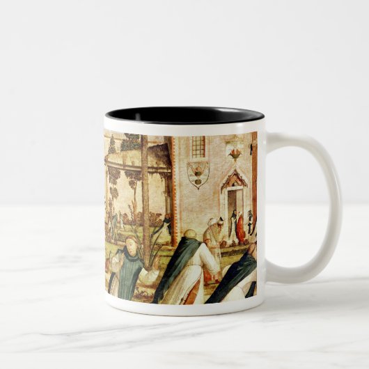 Sint-Jerome en leeuw in het klooster, 1501-09 Tweekleurige Koffiemok (Rechts)