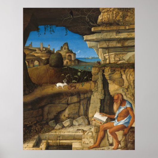 Sint-Jerome - Giovanni Bellini Fijne Kunst Poster (Voorkant)