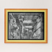 Sint Jerome in zijn studie ~ Gravure 1521 ~ Legpuzzel (Horizontaal)