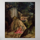 Sint-Jerome Meditating in de woestijn, 1506 Poster (Voorkant)