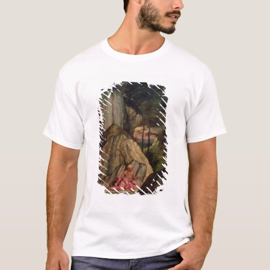 Sint-Jerome Meditating in de woestijn, 1506 T-shirt (Voorkant)