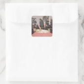 Sint-Jerome naar St. Cyril of Jerusalem, 14 Vierkante Sticker (Tas)
