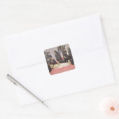 Sint-Jerome naar St. Cyril of Jerusalem, 14 Vierkante Sticker (Envelop)
