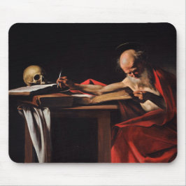 Sint-Jeromus schrijvend (door Caravaggio) Muismat