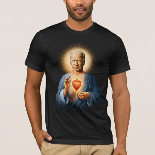 Sint Joe Biden Gebed Devotioneel T-shirt (Voorkant)