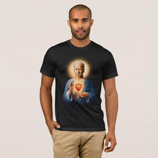 Sint Joe Biden Gebed Devotioneel T-shirt (Voorkant volledig)