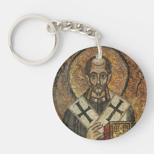 Sint Johannes Chrysostomus aartsbisschop van Const Sleutelhanger (Voorkant)